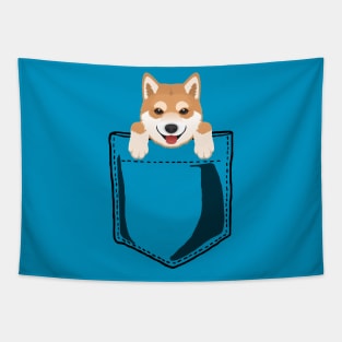 Pocket Shiba Inu Tapestry