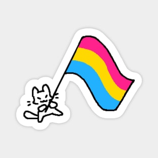 pan flag kitty Magnet