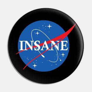 Nasa Insane Logo Pin