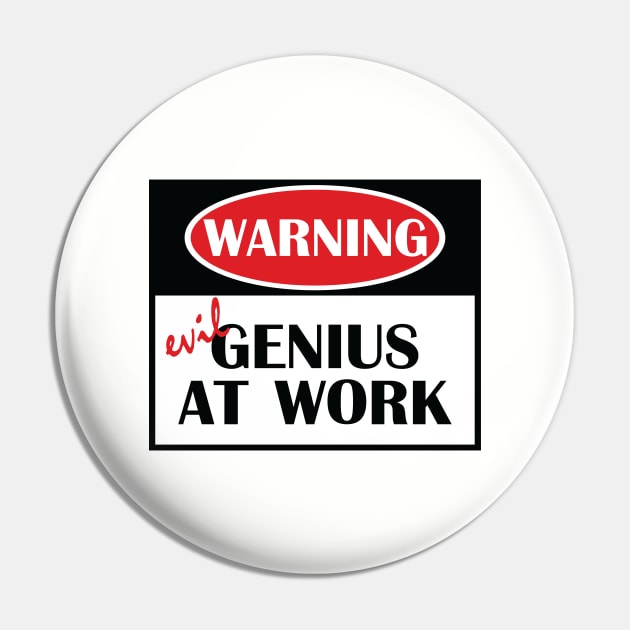 Evil Genius At Work Pin by ArsenicAndAttitude