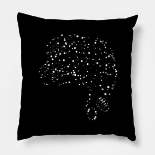 Uhura, Star Trek TOS, Starfield (dark backgrounds) Pillow