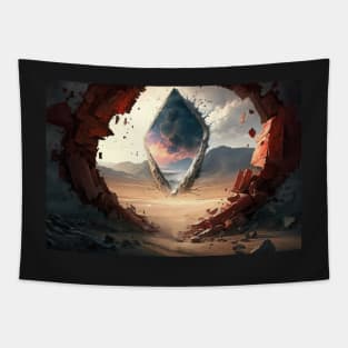 A breach between worlds Tapestry