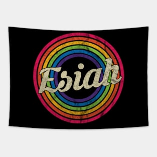 Esiah - Retro Rainbow Faded-Style Tapestry