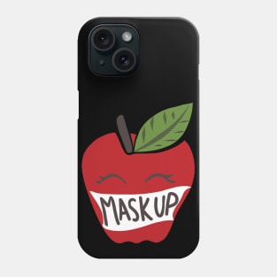 Mask up Teacher back to school apple Phone Case