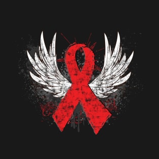 Winged Red Ribbon - World AIDS Day T-Shirt