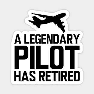 Retired Pilot - A legendary pilot has retired Magnet