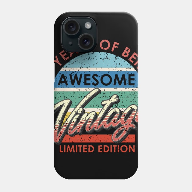 43 Years of Being Awesome Vintage Limited Edition Phone Case by simplecreatives