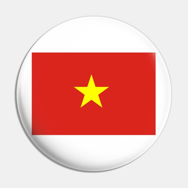 Flag of Vietnam Pin by COUNTRY FLAGS