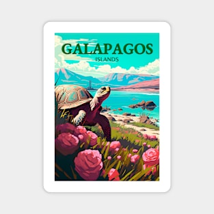 Vintage Travel - Galapagos Magnet