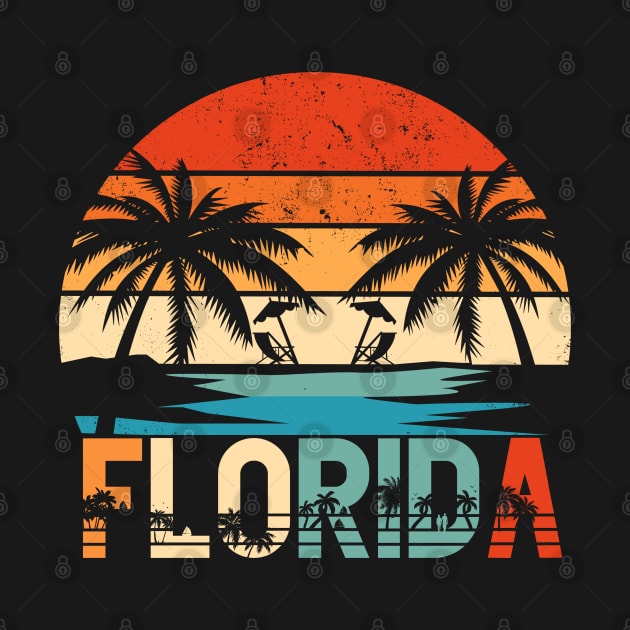 Florida Retro Sunset Summer Vibes by Praizes