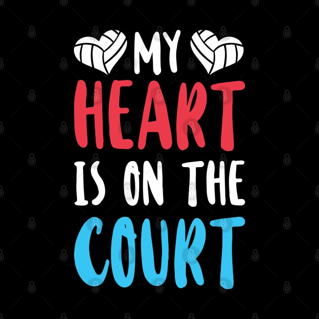 My Heart Is On The Court by Om That Shop