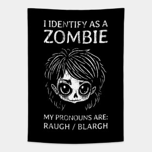 Funny Girl Zombie Pronouns - 1 Tapestry