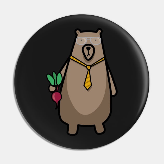 Dwight Schrute Bear Sticker Pin by christiwilbert