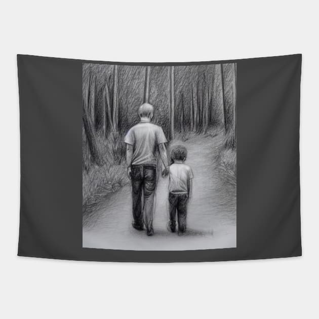 Son let me show you the way a father journey Tapestry by No sitting on the sideline  podcast dad 