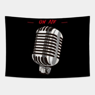 On Air Microphone Tapestry