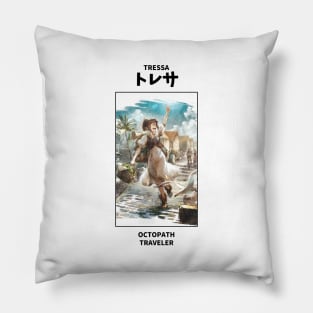 Tressa Octopath Traveler Pillow