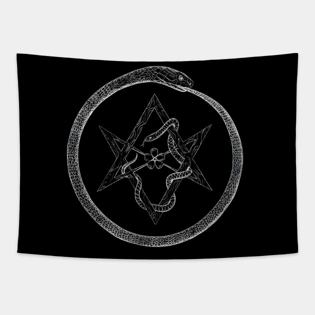 Hexagram - Full Magic Tapestry by bananati