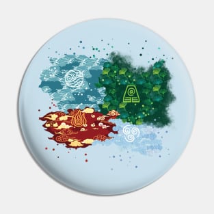 Four Nations, four Elements Pin
