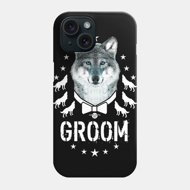 161 Wolf GROOM Wolfpack Party Phone Case by Margarita7