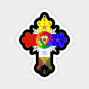 The Golden Dawn - Rose Cross. Magnet