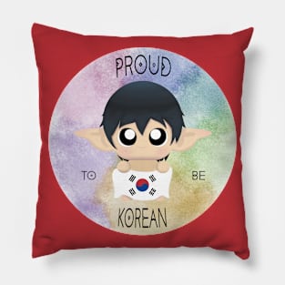 Proud to be Korean (Sleepy Forest Creatures) Pillow