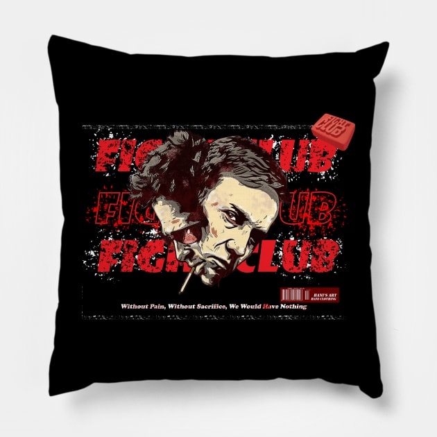 Fight Club aesthetic Pillow by Hani-Clothing