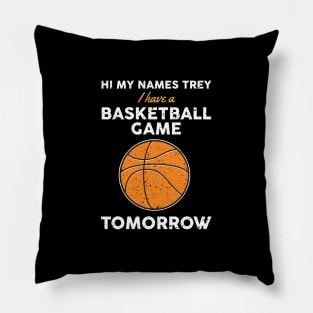 Trey's Basketball Game Pillow