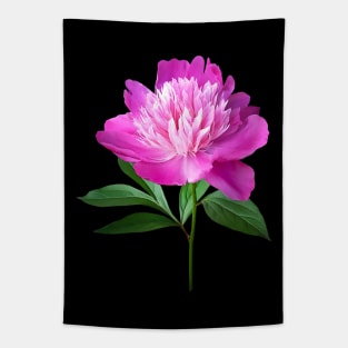 Peonies - One Pink Peony Tapestry