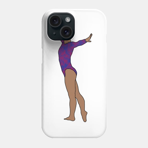 Kara Eaker Gymnastics Drawing Phone Case by GrellenDraws