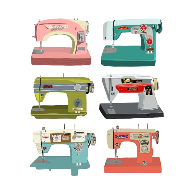 Vintage sewing machines Sewing Machine TShirt TeePublic