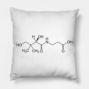 Vitamin B5 Pantothenic Acid C9H17NO5 Molecule Pillow