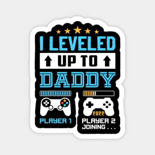 I Leveled Up To 2024 Soon To Be Dad 2024 Magnet