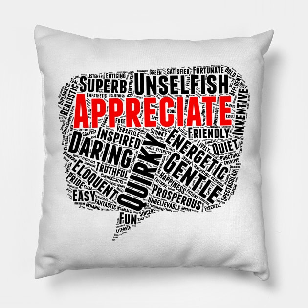 Positive Words, Positive Vibes, Quotes Pillow by HALLOWEEN SUBLIMATION