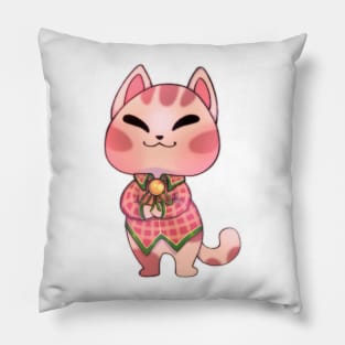 Sweet cat with Christmas flannel Pillow