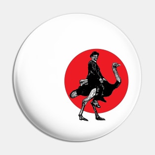 Ostrich Rider Pin