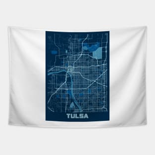 Tulsa - United States Peace City Map Tapestry