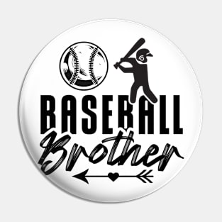 Baseball Brother Pin