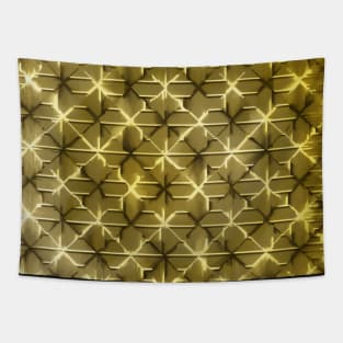 Stylized pattern in gold tones Tapestry