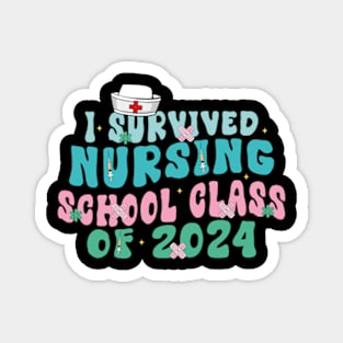 I Survived Nursing School Nurse Graduation Magnet