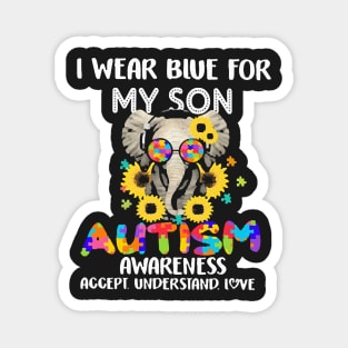 I Wear Blue For My Son Magnet