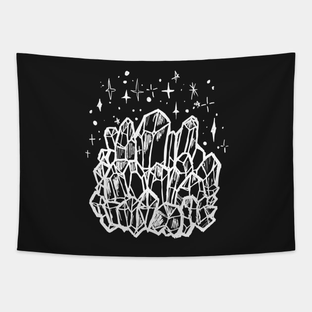 Crystal Cluster Witchcraft Tapestry by LunaElizabeth