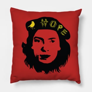 HOPE is the Thing With Feathers Emily Dickinson Che Guevara design Pillow