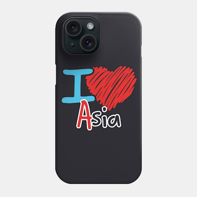 i love asia Phone Case by ThyShirtProject - Affiliate