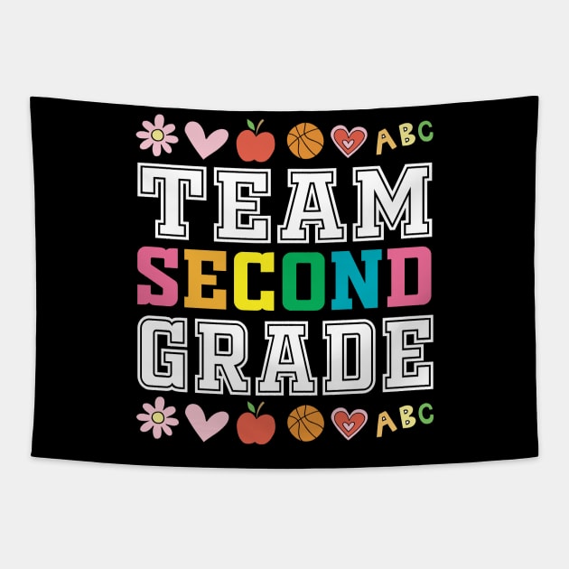 Team 2nd Second Grade - 1st Day of School Tapestry by Mr.Speak