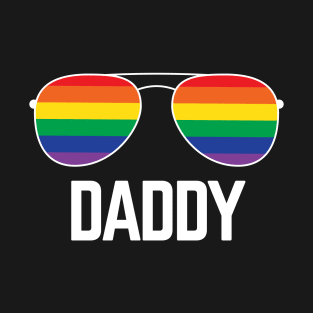 DADDY Rainbow Gay Pride Flag Gift T-Shirt