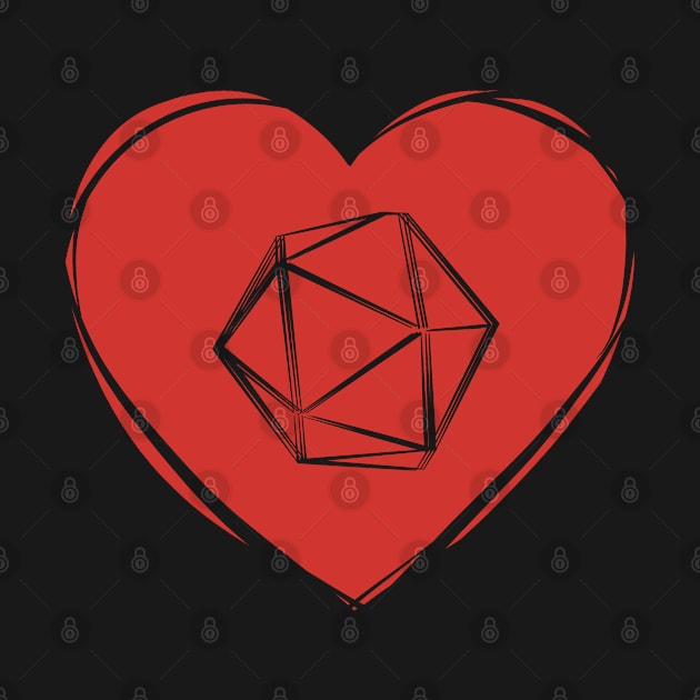 Fantasy Dice Heart by SubtleSplit