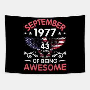 USA Eagle Was Born September 1977 Birthday 43 Years Of Being Awesome Tapestry