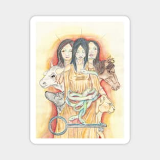 Hekate, Queen of Beasts Magnet