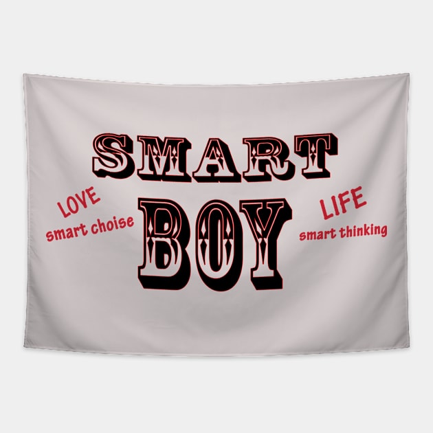 SMART BOY Tapestry by CatHook