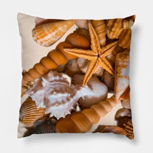 Seashells Summer Beach Holidays Pillow